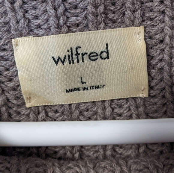 Wilfred Oversized Turtleneck - L, Grey - Picture 3 of 3